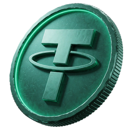 Tether USDT Coin Icon f&uuml;r stabile Krypto-Zahlungen bei Rainbet