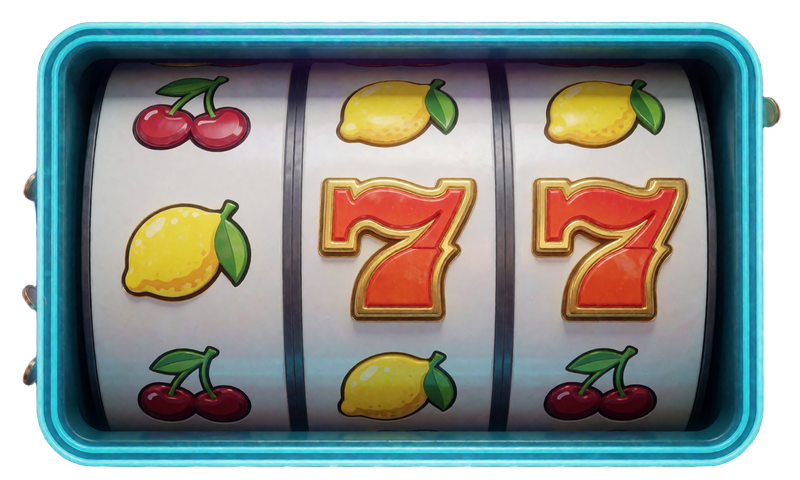 Retro-Fr&uuml;chte-Slot mit Kirschen, Zitronen und goldener Sieben in Neon-Rahmen bei Rainbet