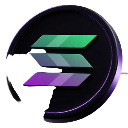 Solana SOL Coin Icon mit niedriger Mindesteinzahlung bei Rainbet